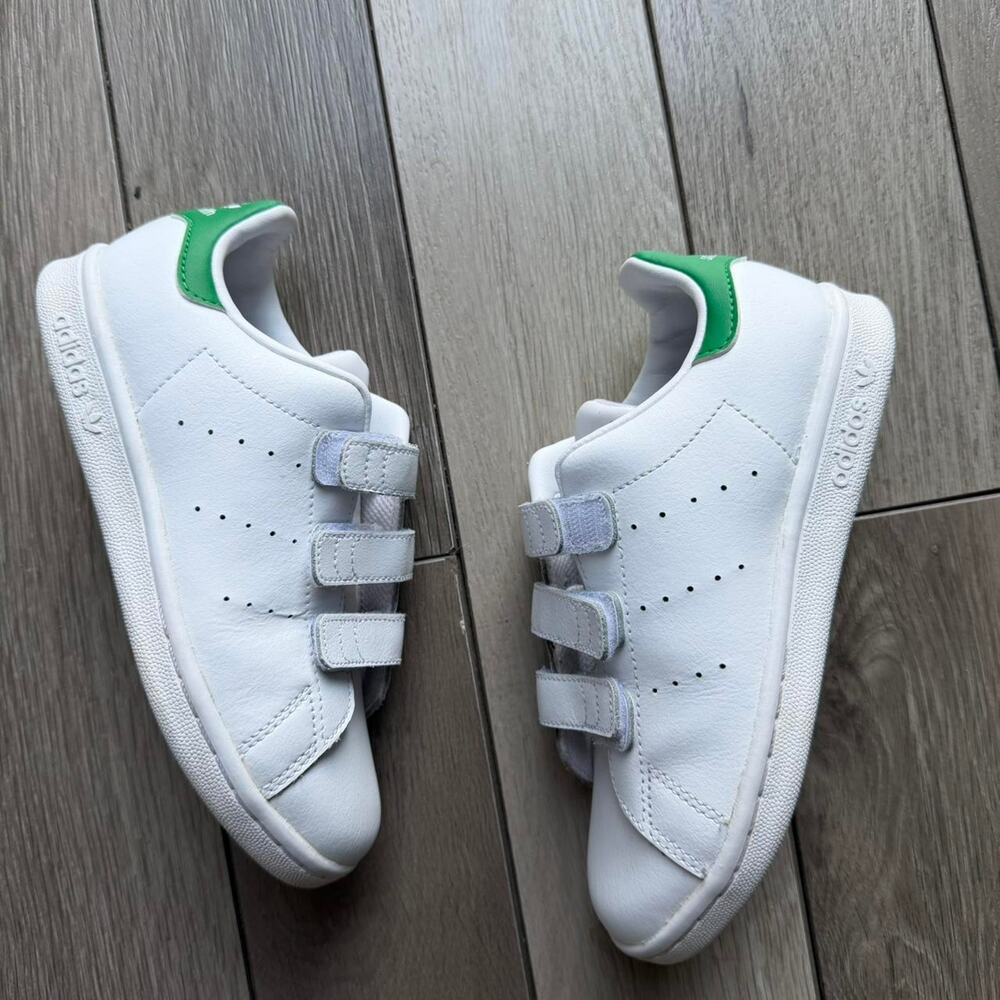Adidas Stan smith 
White and green adidas